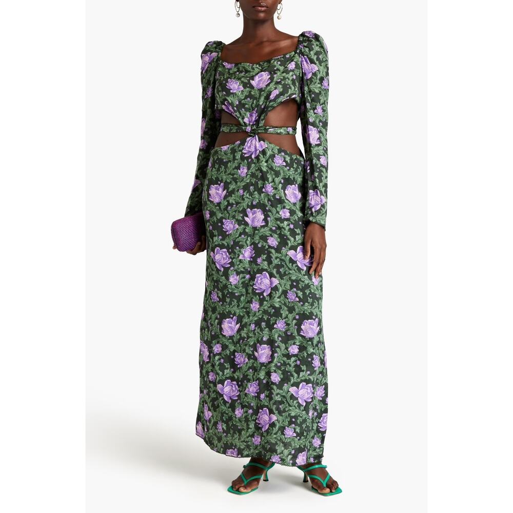 Agua by Agua Bendita Cuarzo Peony Dress Multi Size Large
